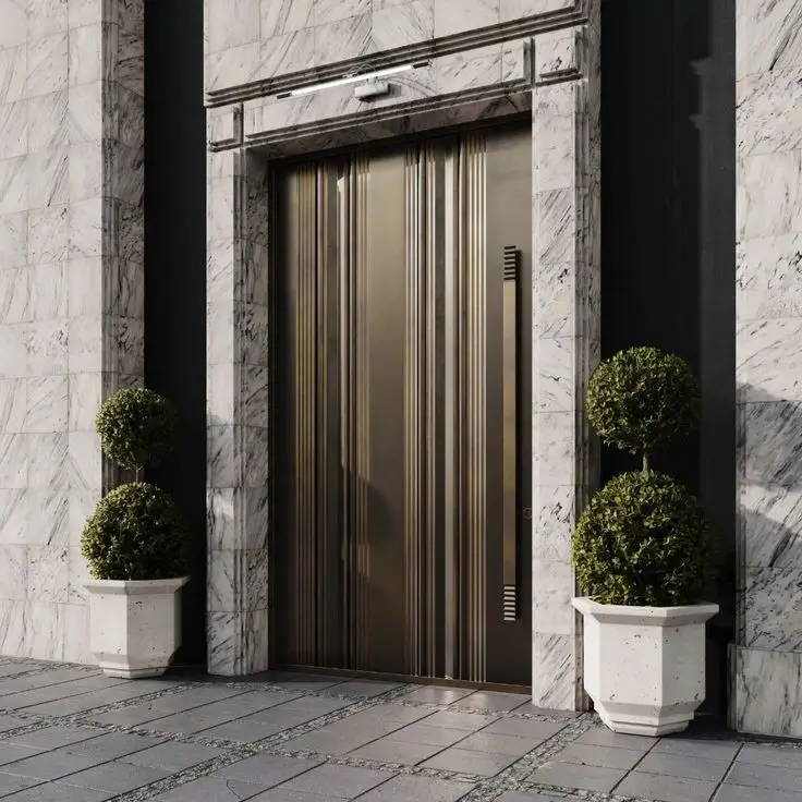 Stunning Modern Front Door Design Ideas to Transform Your Home's Entrance 25