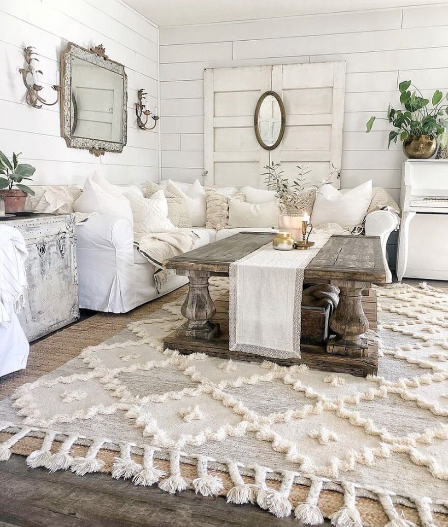 Farmhouse Rug Ideas to Elevate Your Cozy Home Décor 27