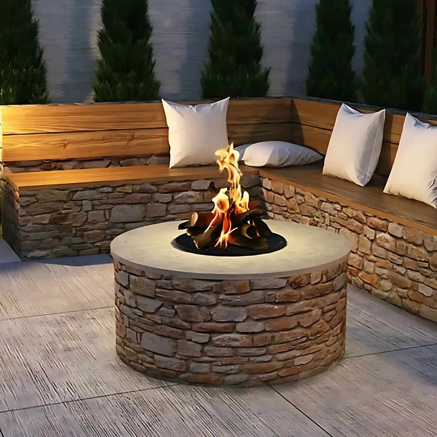 Transform Your Backyard with These Creative Outdoor Fire Pit Seating Area Ideas 3