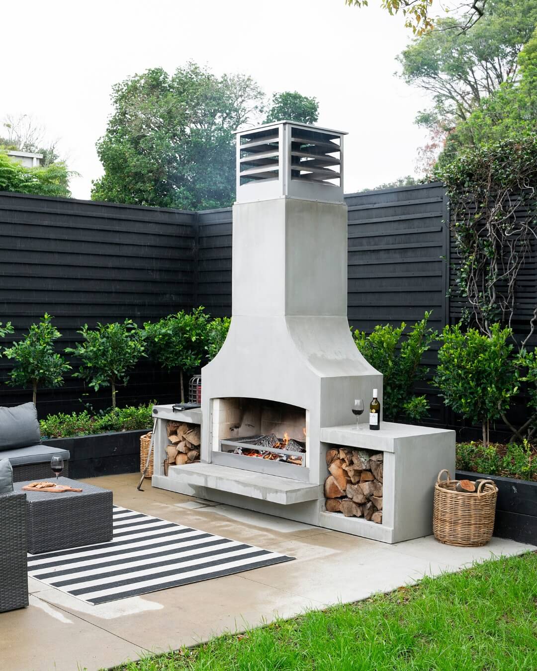 Enchanting Outdoor Fireplace Ideas to Elevate Your Backyard Oasis 4