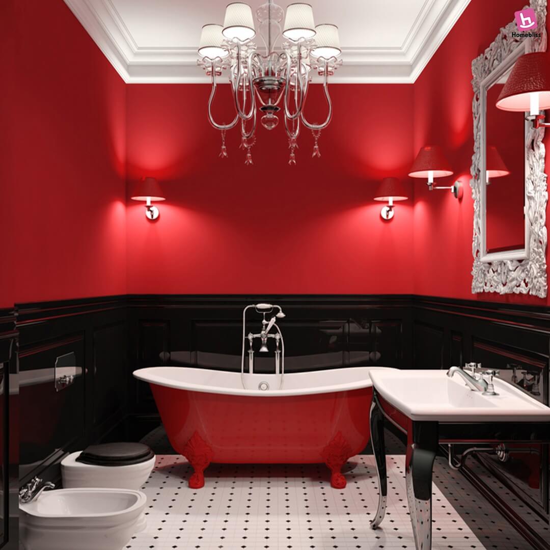 Transform Your Space: Brilliant Red and Black Bathroom Design Ideas You Need to See 7