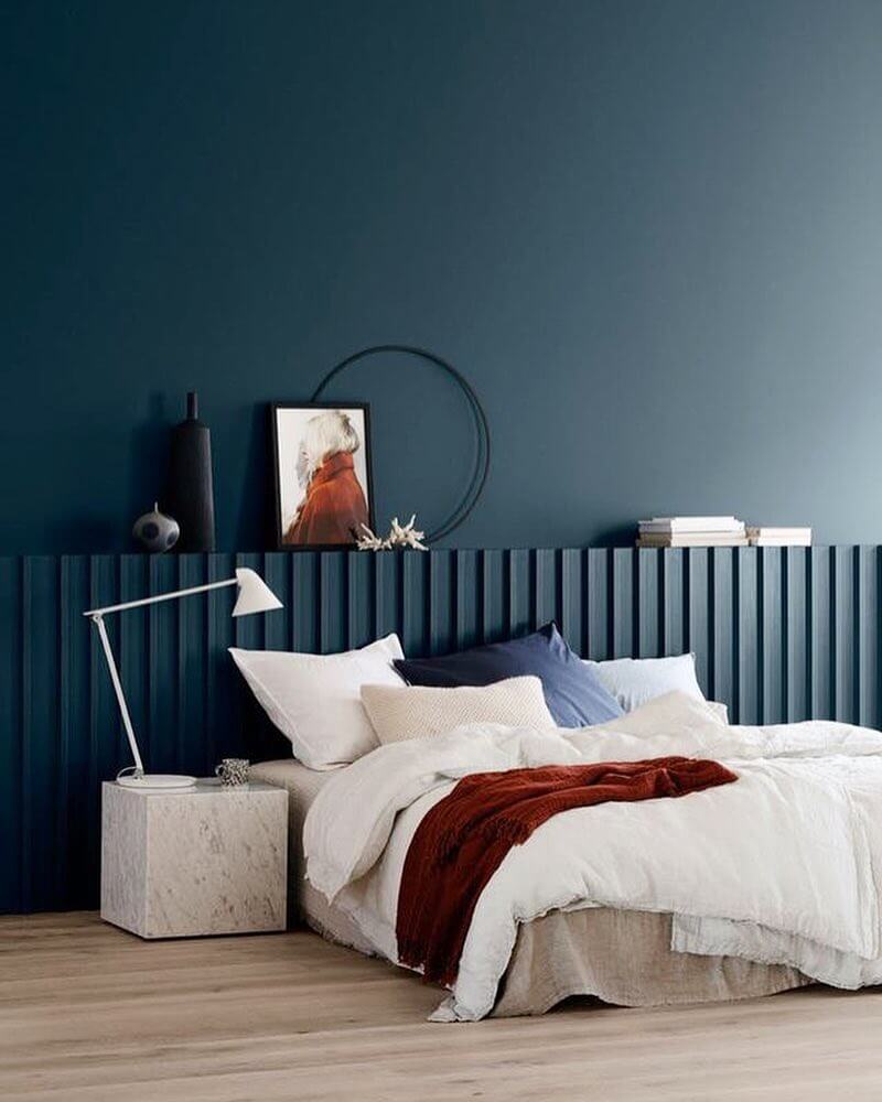 Transform Your Space: Inspiring Dark Blue Bedroom Ideas to Elevate Your Sanctuary 9